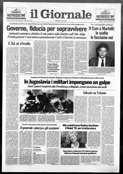 Il giornale : quotidiano del mattino